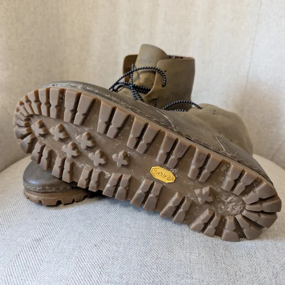 OTZ Brogan Vibram Leather Boots Brown Mens EU 45 US Size 12 (Fits Like a US 11) - Picture 4 of 6